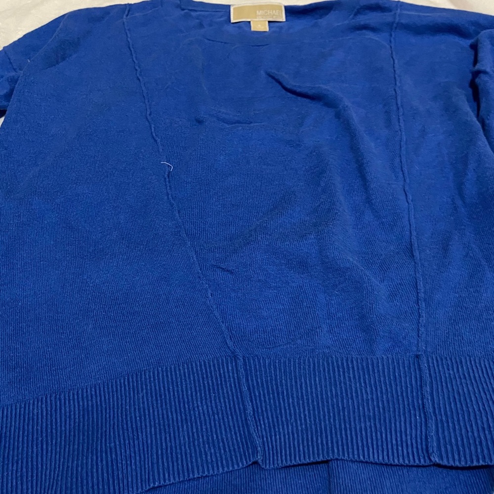 Women blue sweater